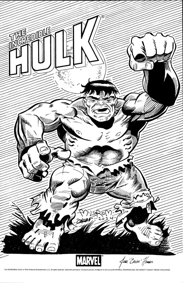 Image for Sinnott Legacy Inking Challenge Hulk signed Al Milgrom/Jesse Hansen