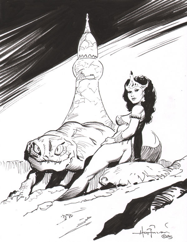 Image for Dejah Thoris Ink Drawing
