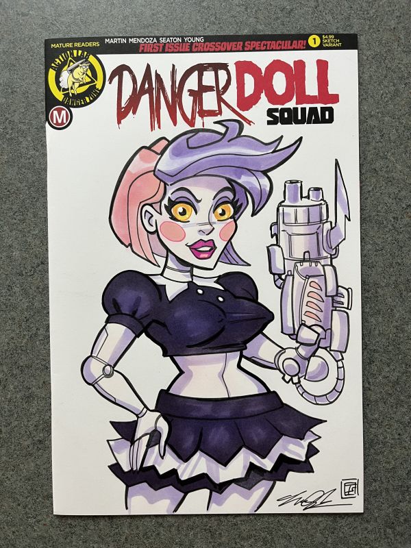 Image for Action Lab Danger Doll Squad 1 Variant Sketch Cover Art by Tim Shinn