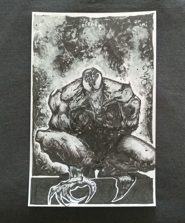 Image for 11 in x 17 in Venom Original Sketch by JD Correa.