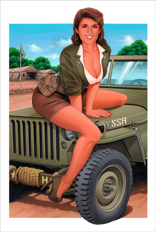 Image for Agent "Peggy Carter" from Capt. America, The First Avenger original acrylic painting from Dave Nestler