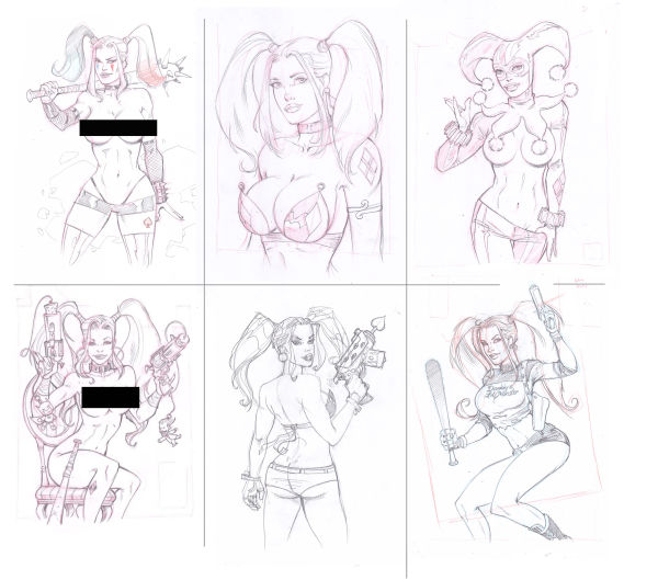 Image for 6 Harley Quinn Sketches