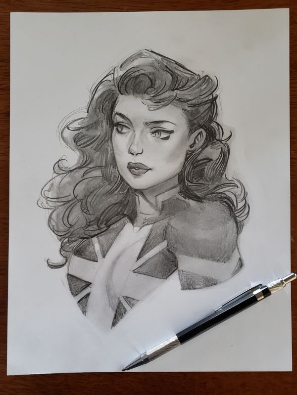 Image for Captain Carter Pencil Sketch