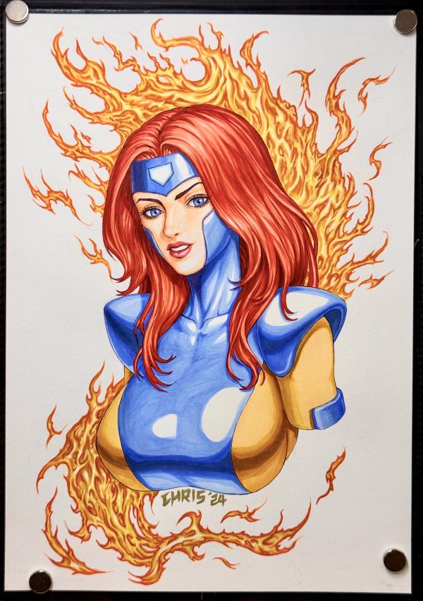 Image for Jean grey _bust shot comission sample