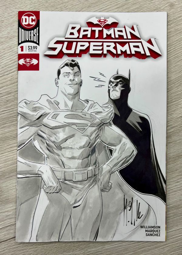Image for Batman and Superman Sketch Cover by Marco Failla