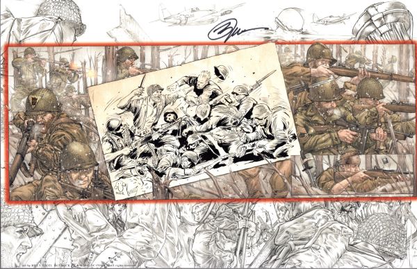 Image for SGT ROCK COMBAT PRINT SIGNED BILLY TUCCI