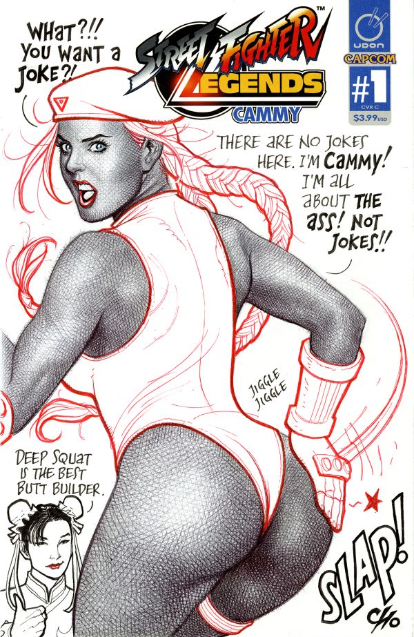 Image for Street Fighter Cammy sketch cover by Frank Cho
