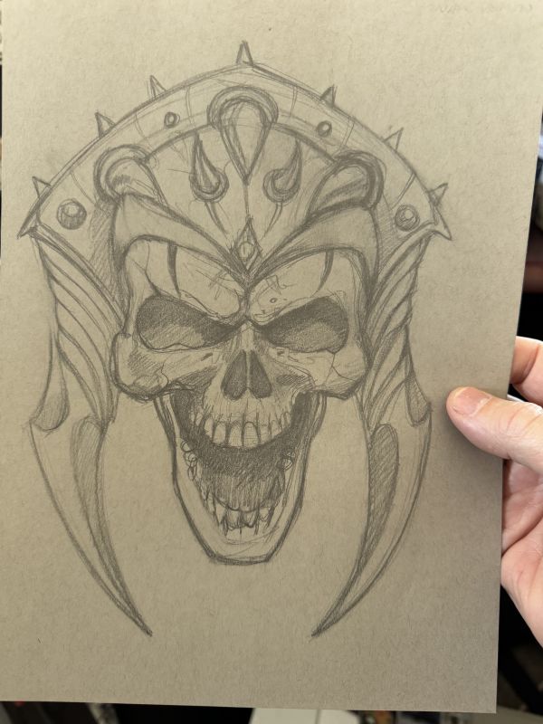 Image for "Demon Lord" Sculpture Design Concept sketch 
