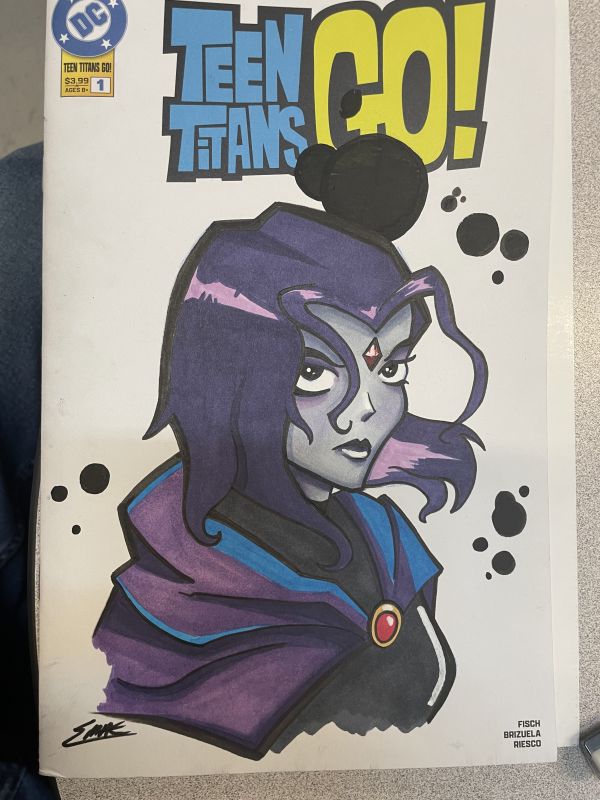 Image for Teen Titans Raven on a Teen Titans Go #1 blank
