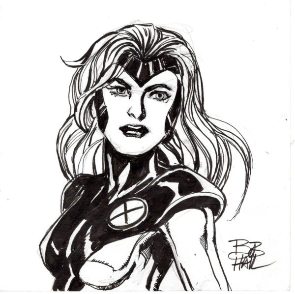 Image for JEAN GREY ORIGINAL INK ART SIGNED BOB HALL