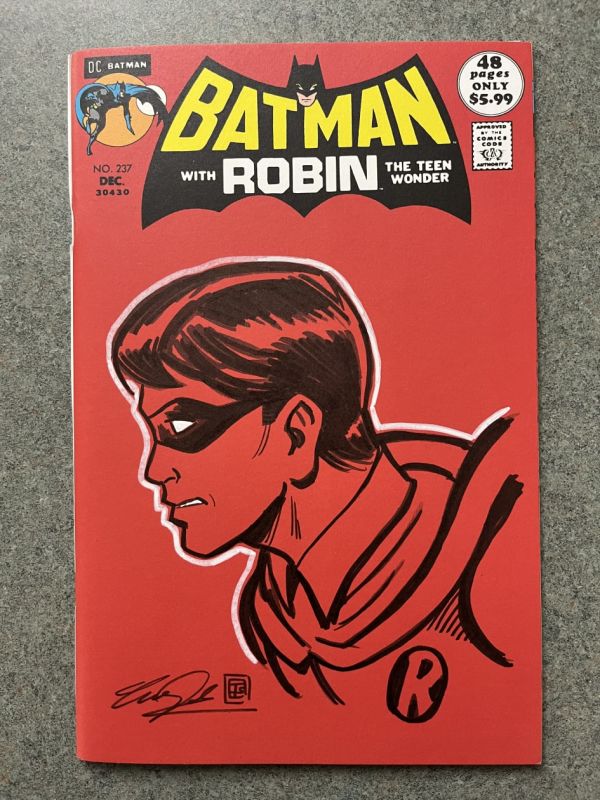 Image for Batman facsimile sketch cover Robin by Tim Shinn