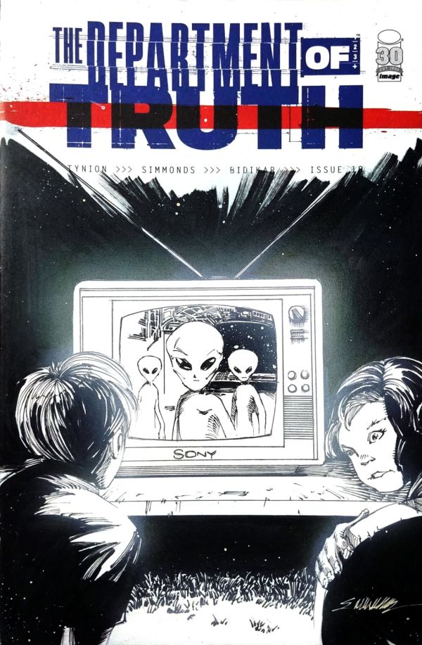 Image for The Department of truth sketch cover by Manu Silva 