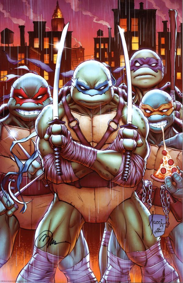 Image for TMNT VARIANT COVER PRINT SIGNED BILLY TUCCI