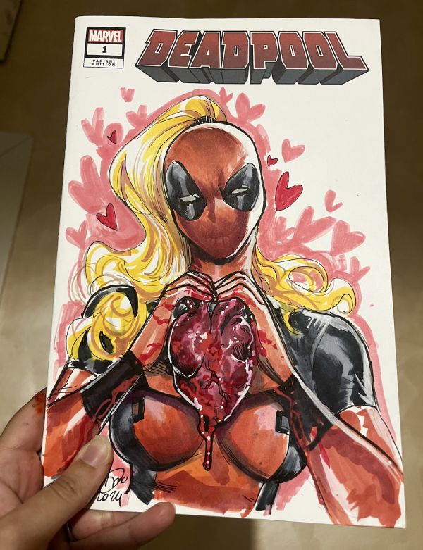 Image for Mirka Andolfo’s Ladypool Color Sketch Cover