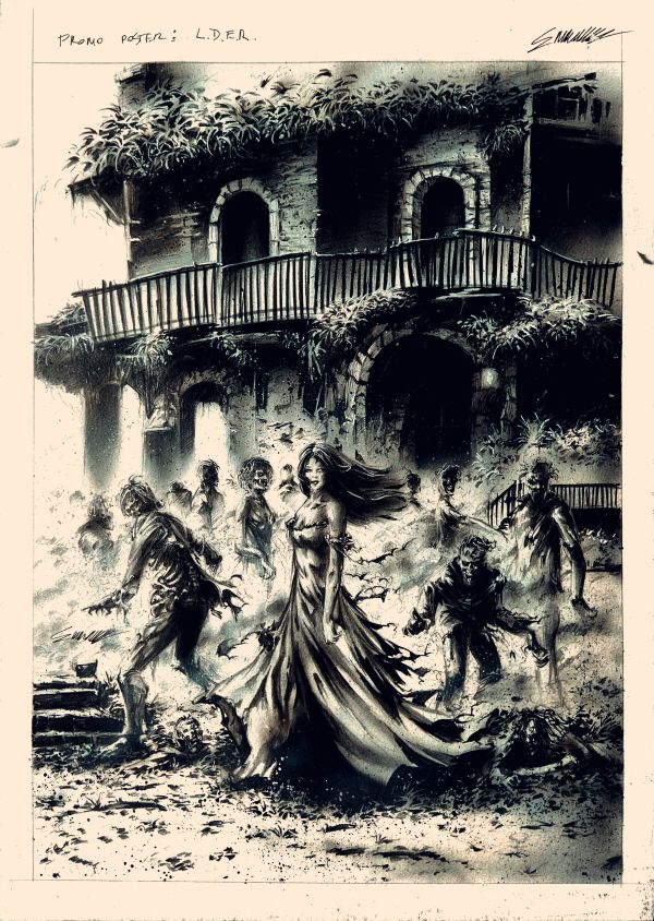 Image for Love, Death, Eat, Repeat promo original Art never published