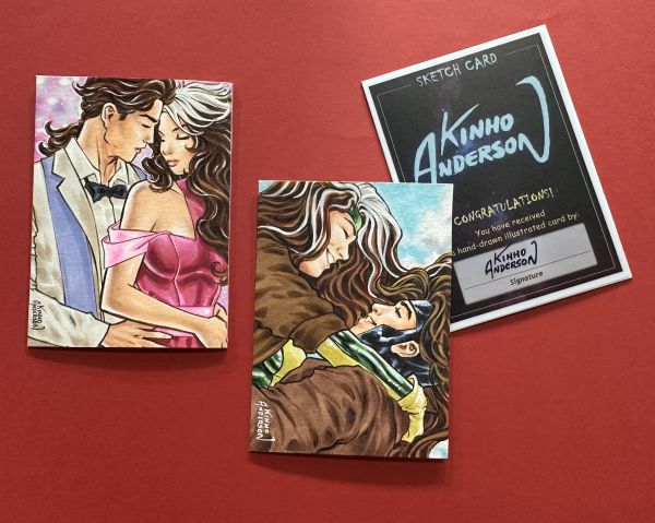 Image for 2 Rogue & Gambit Personal Sketch cards