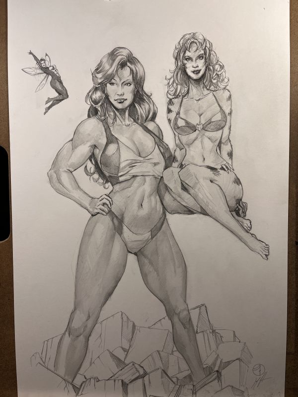 Image for Lady Avengers, Tigra, Wasp and She-Hulk 11x17"