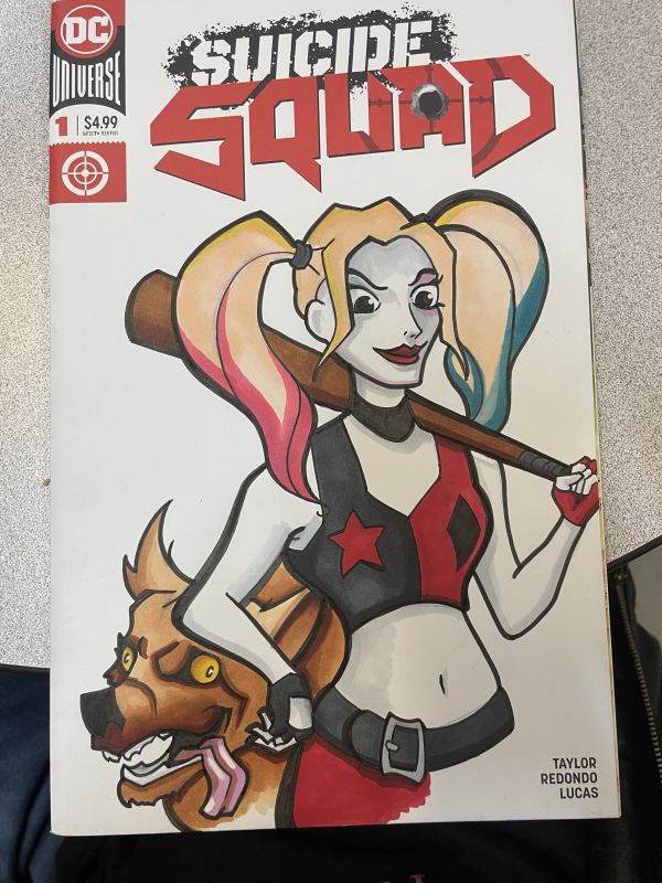Image for Harley Quinn on a suicide squad #1 blank