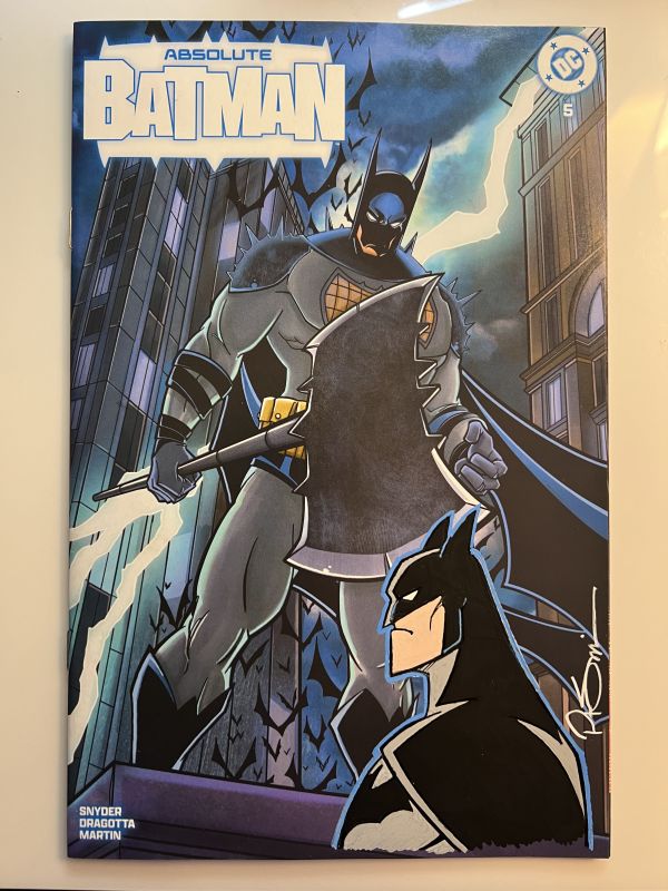 Image for Original Batman Remark on Exclusive Absolute Batman #5 Peter Smith Variant Cover