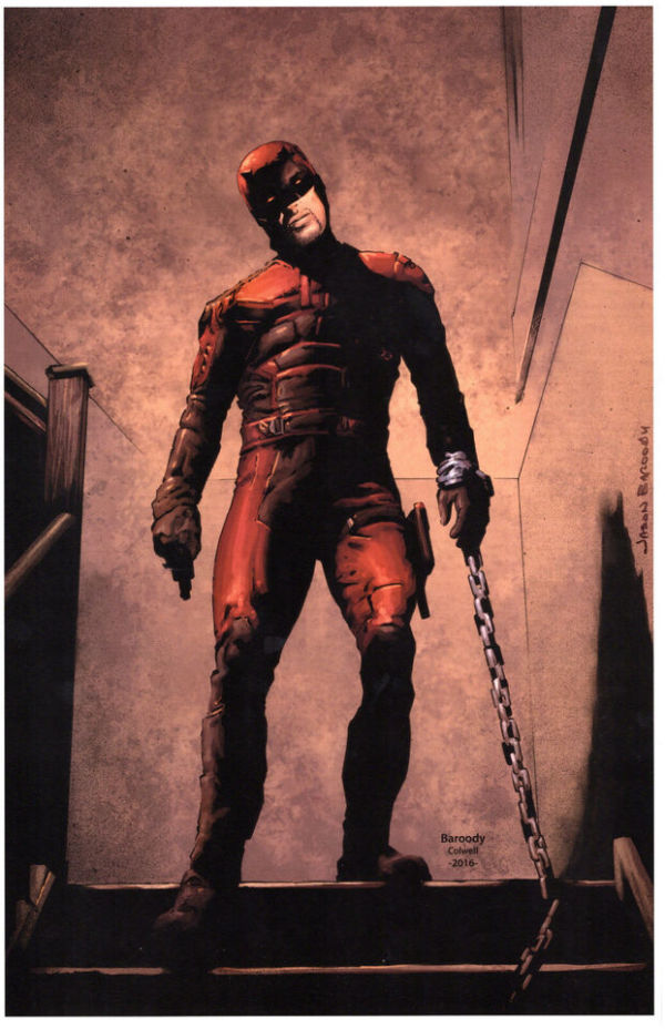 Image for DAREDEVIL COLOR PRINT SIGNED JASON BAROODY
