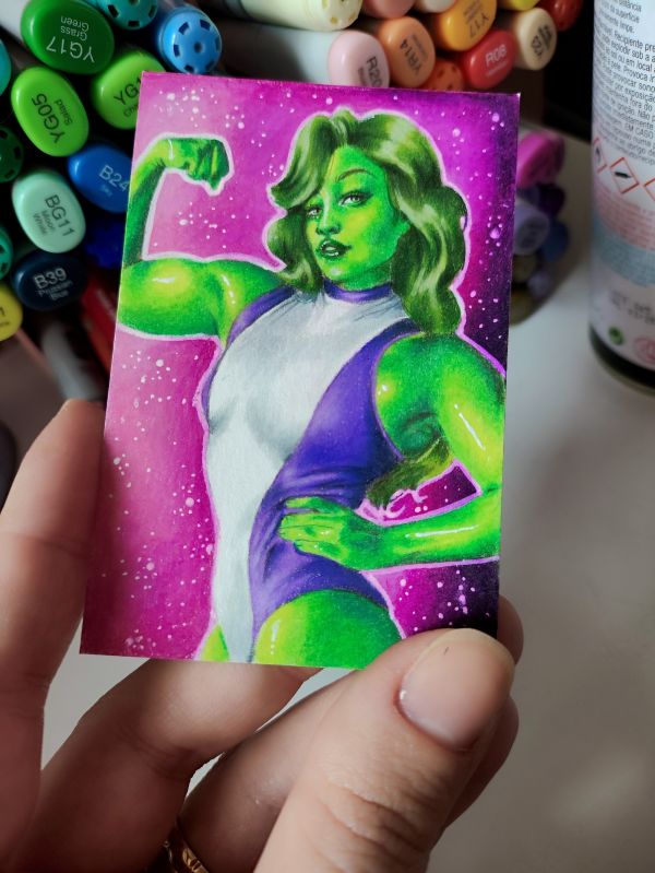 Image for Dynamic She-Hulk Sketch Card - Limited Edition