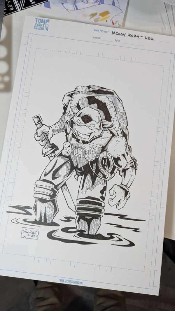 Image for Leonardo - 11x17 Original Ink