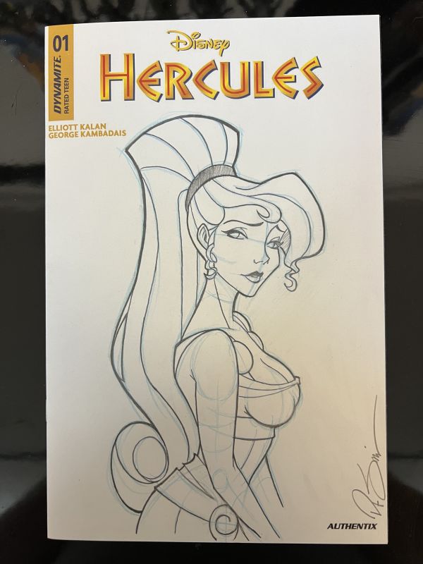Image for Original Pencil Sketch of Meg from Disney’s Hercules
