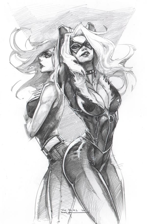 Image for Ivan Tao Published Marvel Original Cover Art - Mary Jane & Black Cat