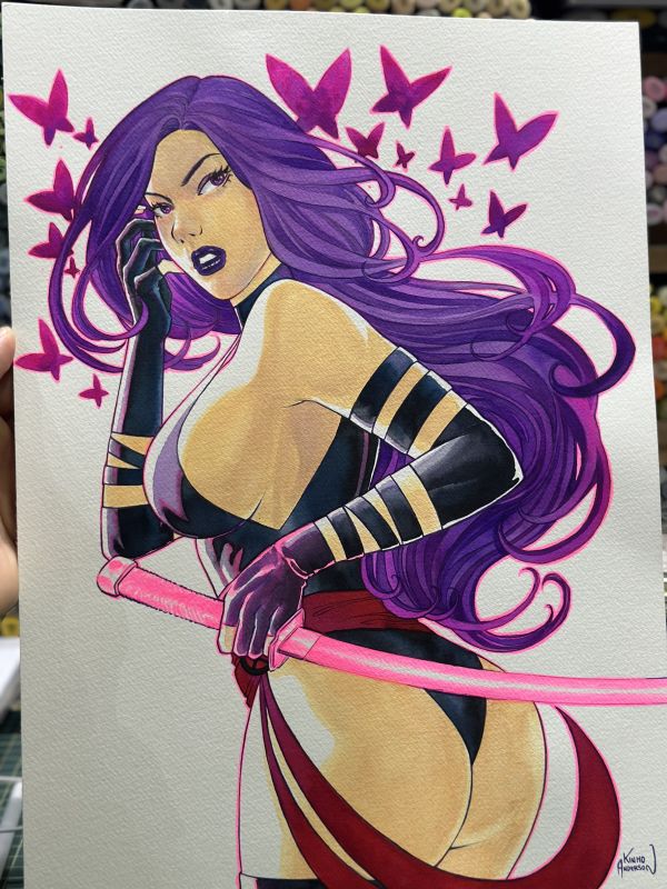 Image for Psylocke - Original art by Kinho Anderson