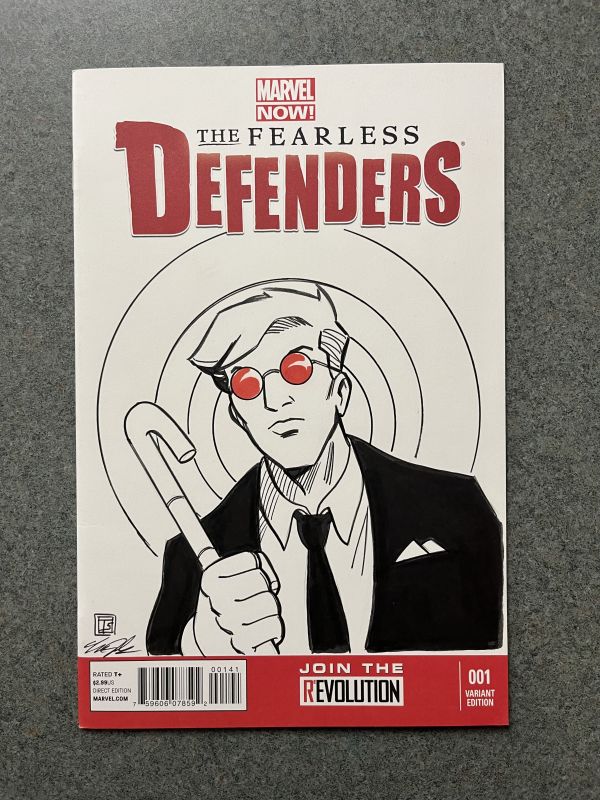 Image for Fearless Defenders sketch cover Daredevil Matt Murdock by Tim Shinn