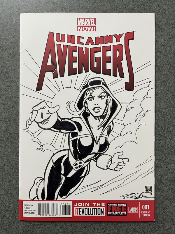 Image for X-Men Rogue sketch cover by Tim Shinn