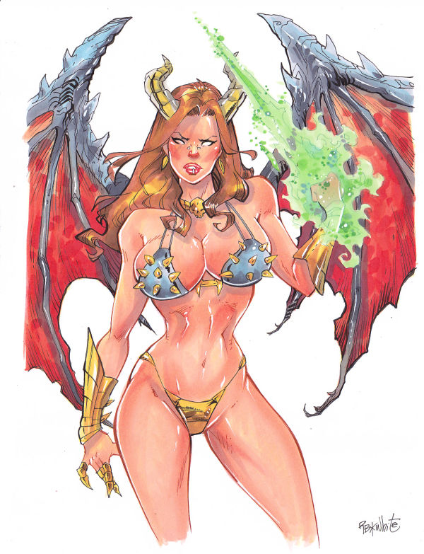 Image for Hell Witch   9x12 inches 
