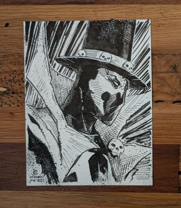 Image for Gunslinger Spawn pinup by Jim Cheung (5x6.5")