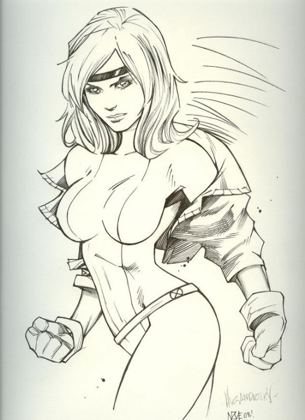 Image for Rogue by Ale Garza (Pencils) and Oliver Nome (Inks) (11x14)