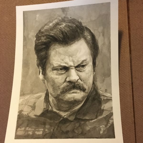 Image for Ron Swanson by Mike Choi