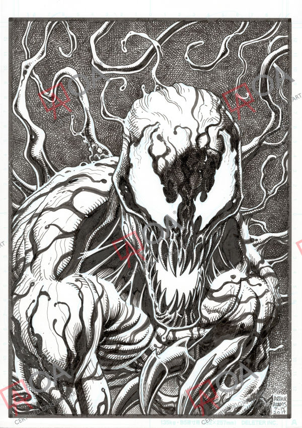 Image for OA 21: Carnage bust sketch by Arthur Adams