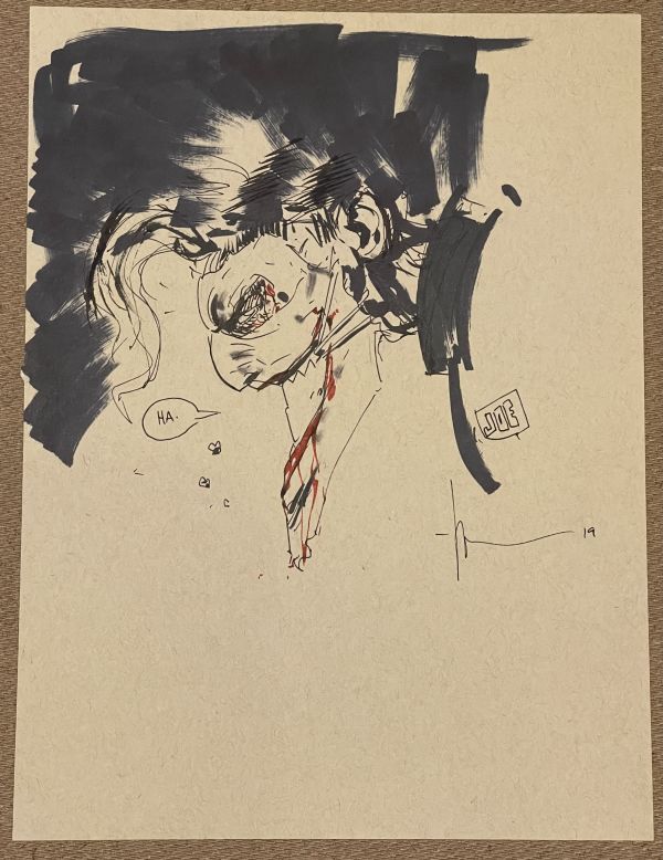 Image for Joker sketch by Jock 9 x 12