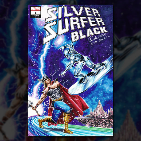 Image for Silver Surfer vs. Thor Sketch Cover