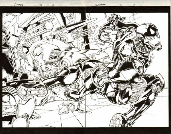 Image for Iron Man issue 57 pages 14 & 15