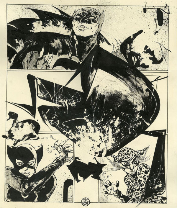 Image for Paul Pope - Batman Abstract Expressionist Art Commission