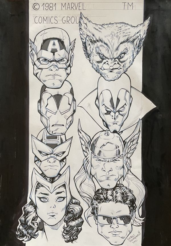 Image for Avengers 81 Corner Box by Sergi Domenech
