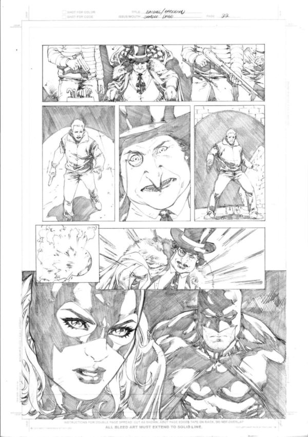 Image for Batgirl page with Batman & Penguin