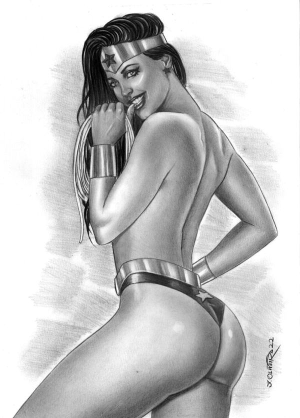 Image for Wonder Woman gets cheeky