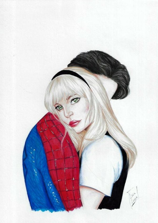 Image for Gwen Stacey & Spider-man by Lina Lima