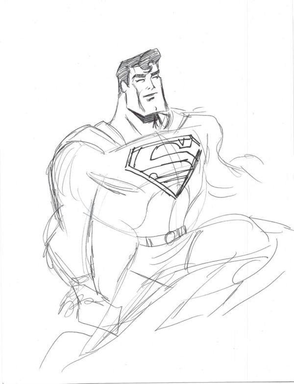 Image for Loston Wallace Superman prelim ink