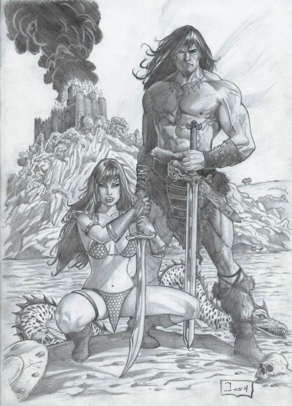 Image for Red Sonja & Conan by Josh Cruz