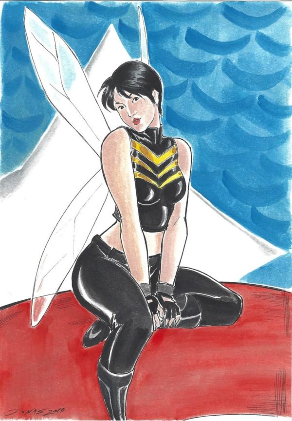 Image for The Wasp on Captain America