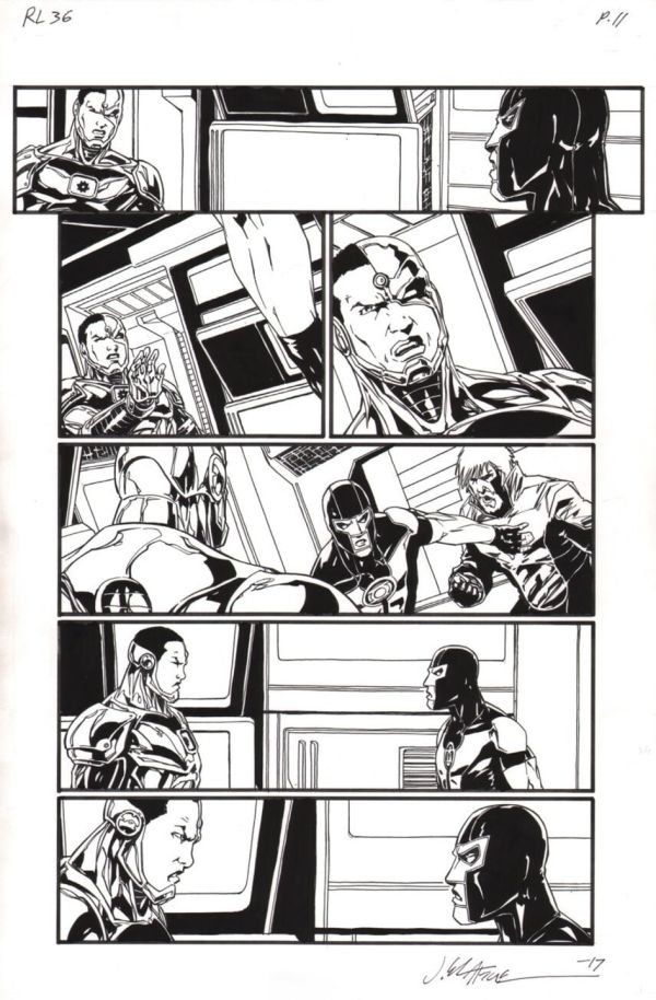 Image for Red Lanterns page with Guy Gardner, Simon Baz, & Cyborg