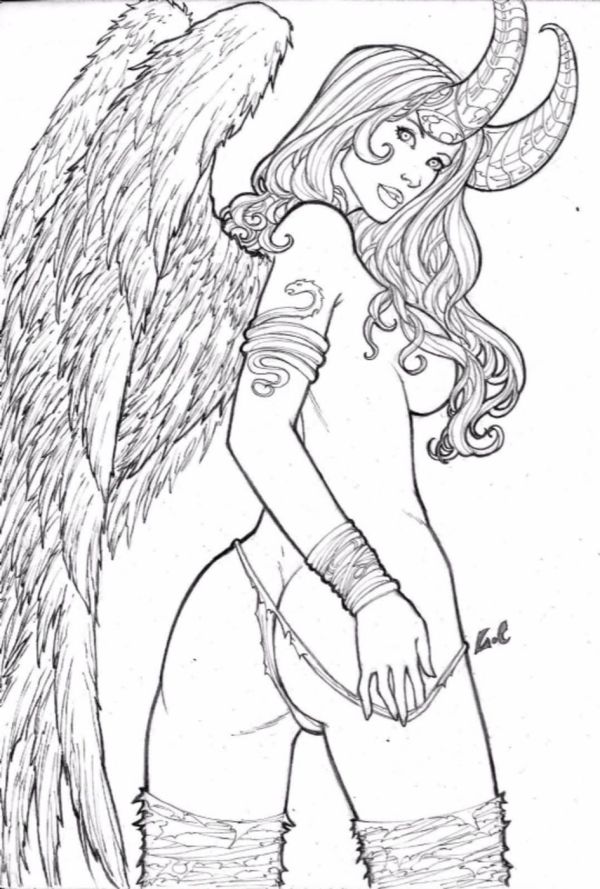 Image for Angelus pencil sketch