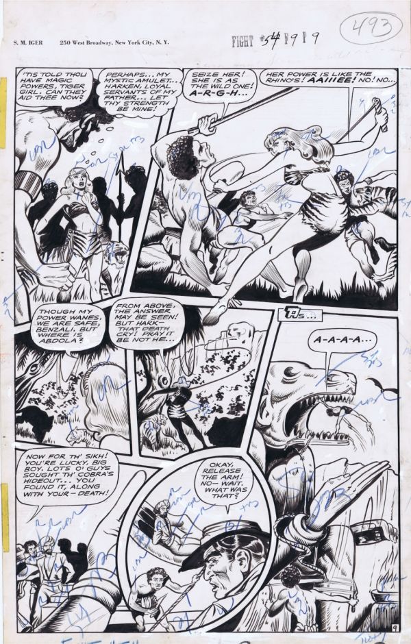 Image for Matt Baker Tiger Girl Fight Comics #54